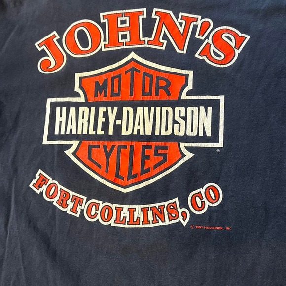 y2k vintage VINTAGE 1993 HARLEY DAVIDSON STURGIS BADLANDS BLACK HILL RALLY - Picture 5 of 8